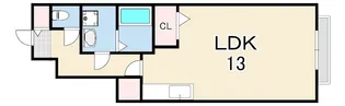 メゾンドエム【1階】の間取り