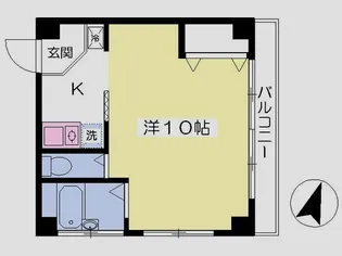 コーポヤマワ【4階】の間取り