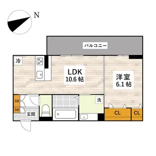 TORISIA上代【2階】の間取り