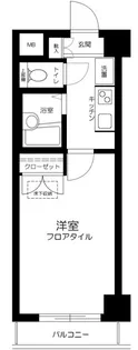 カテリーナ市ヶ谷【1階】の間取り