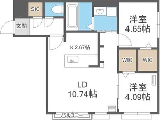 GEレジデンス栄通19【1階】の間取り