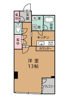 ユー堀川ビル3-【3階】の間取り