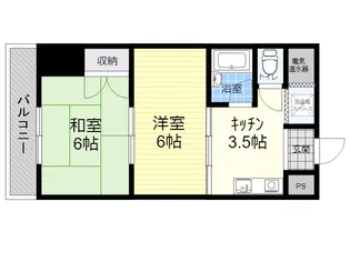 弓ヶ浜ビル【2階】の間取り