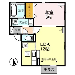 D・クローバー【1階】の間取り