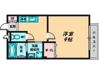 フローラルハイツ【2階】の間取り