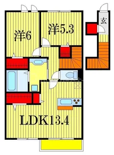Ruines Maison I【2階】の間取り