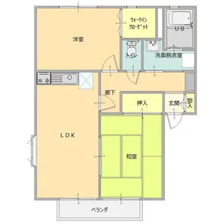 ラッフルズコート【1階】の間取り