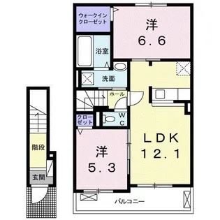 ブリッサ・ルナ【2階】の間取り