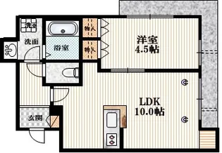 エスポワール【1階】の間取り
