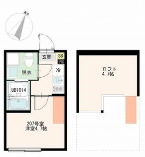 Tokyo Lumina【2階】の間取り