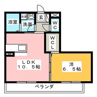 ボヌール【3階】の間取り