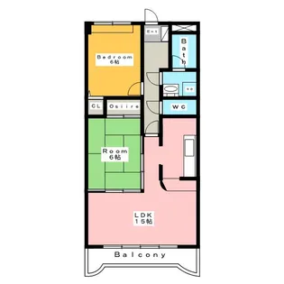 ラヴィル【3階】の間取り