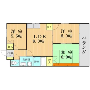 エトワール高平台【2階】の間取り
