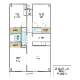パークヒルズマルキ 1【2階】の間取り