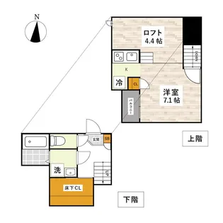 ADC田迎南SUN【2階】の間取り