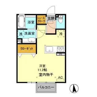 ディアコート エヌII II【2階】の間取り