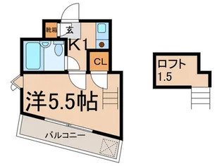 ヴィラ・リベ-ヌ【2階】の間取り