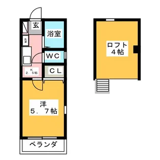 M.Y.グランティス【1階】の間取り