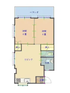サンハイツ上沢1【3階】の間取り