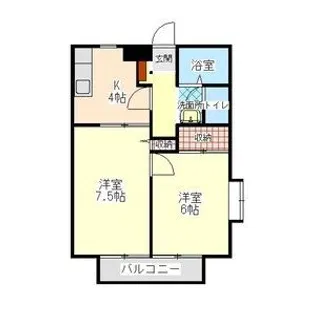 サニーウェル C棟【2階】の間取り
