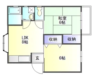 アーバン藤原台【2階】の間取り