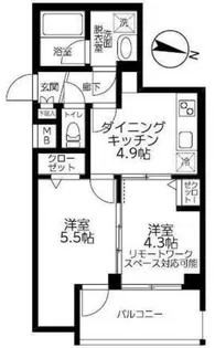 ルフレ田園調布南【3階】の間取り
