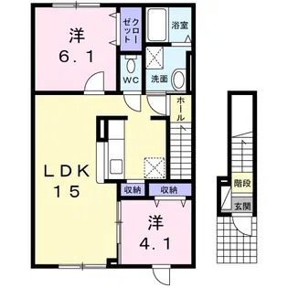 デスパシオ I【2階】の間取り