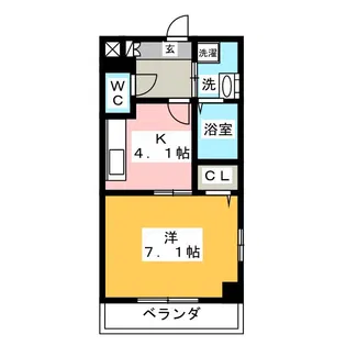 エスパシオ大宝【4階】の間取り