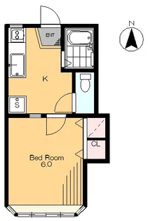 チェリーハイムII【1階】の間取り