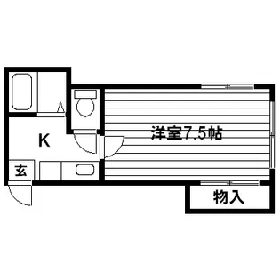 宮城県仙台市青葉区台原3【アパート】の間取り