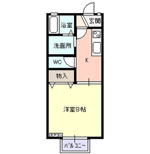 セジュール ルシエルA【2階】の間取り