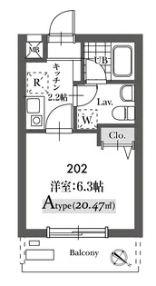 Mariage21~マリアージュヴァンティアン~【2階】の間取り