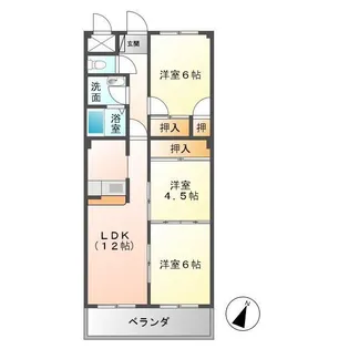 ハイツ 百年【4階】の間取り