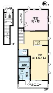 シャルマン【2階】の間取り
