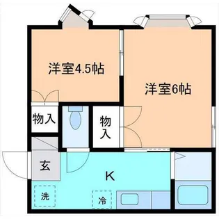 ほうれん荘2【1階】の間取り