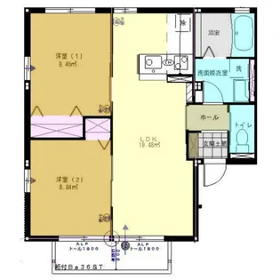 メゾネット【1階】の間取り