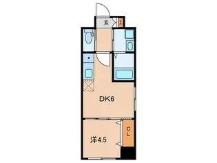 La Feliz魚町【10階】の間取り