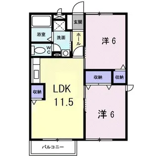 ヴェルドミール【2階】の間取り