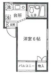 サクマハイツ【1階】の間取り