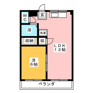 ひまわりハイツ【1階】の間取り