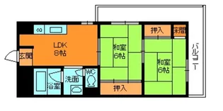三郷駅前マンション【4階】の間取り