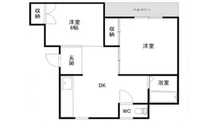 第2芳澤マンション【2階】の間取り