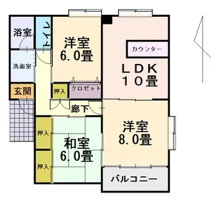 マノワール【1階】の間取り