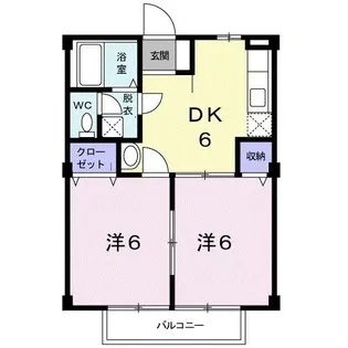 広島県広島市安芸区中野1【アパート】の間取り