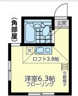 ユナイト横浜ブルージュの杜【1階】の間取り