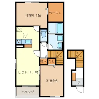ショアライン タウン【2階】の間取り