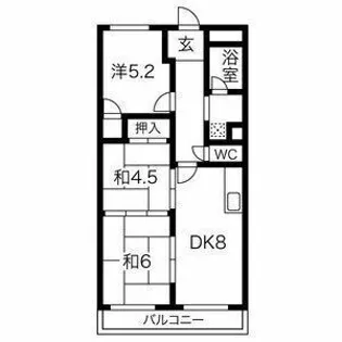 リゾティ英賀保【3階】の間取り