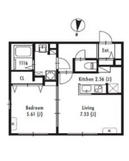プライマル中野新橋【2階】の間取り