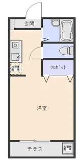 1Kの間取り画像