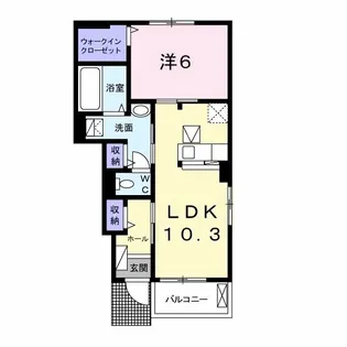 アンジュ レーヴ I【1階】の間取り